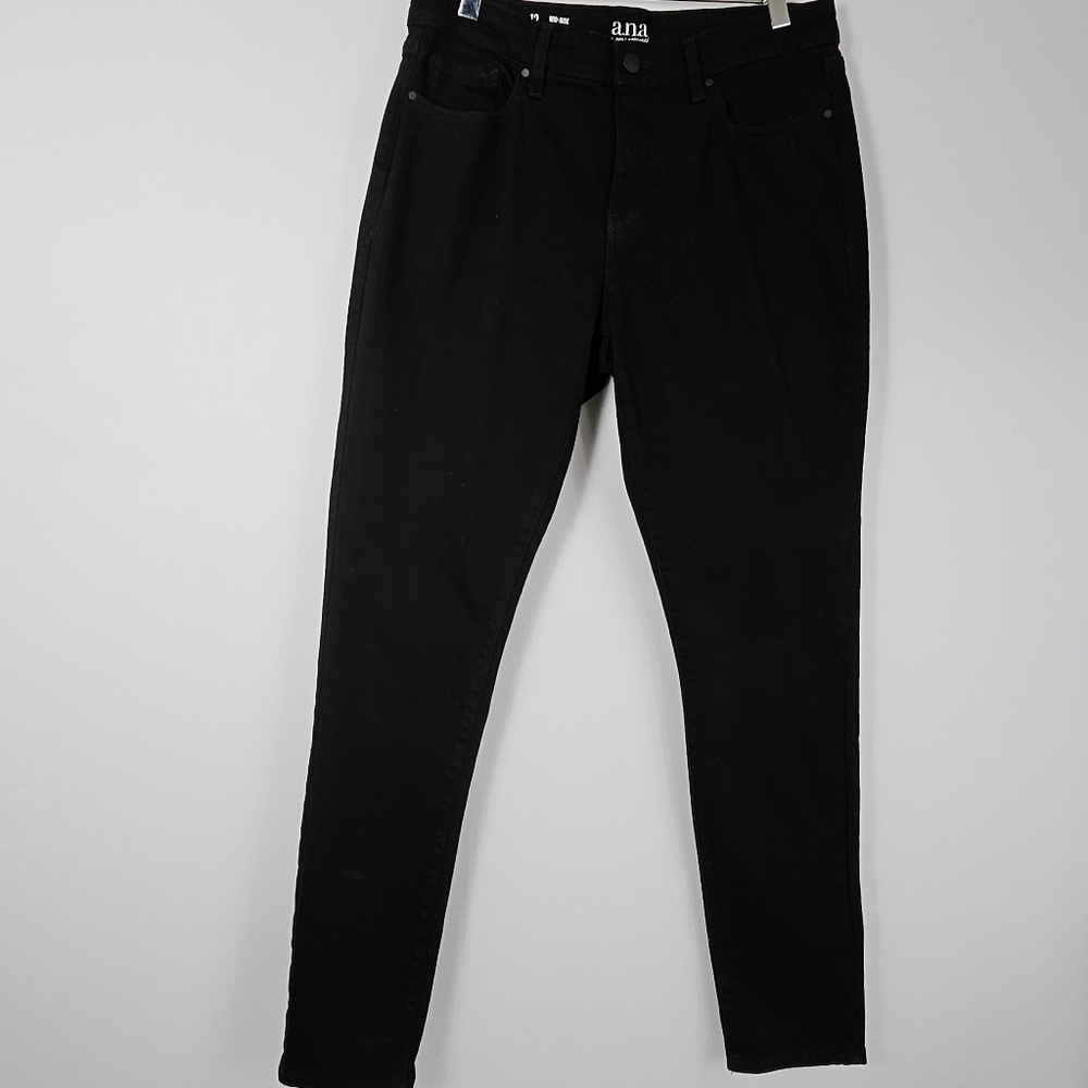 Ana midrise skinny black jeans size 12 - Picture 5 of 15